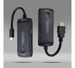 StarTech.com Extension Sans Fil USB-C vers HDMI pour Salles de Réunion et Espaces de Travail Collaboratifs, 4K 60Hz, Portée de 20m, Alimentation par USB, Kit Émetteur-Récepteur Plug-and-Play