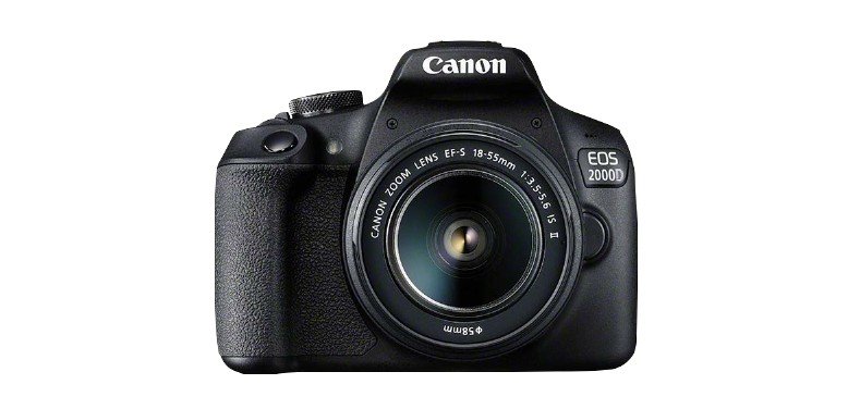 Canon EOS 2000D BK 18-55 IS II EU26 Kit d'appareil-photo SLR 24,1 MP CMOS 6000 x 4000 pixels Noir