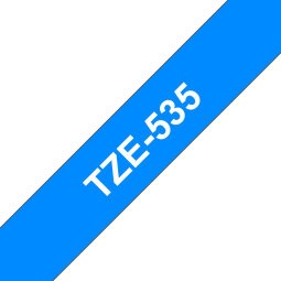 Ruban pour PTOUCH laminé 12mmx8m Blanc/Bleu TZE535