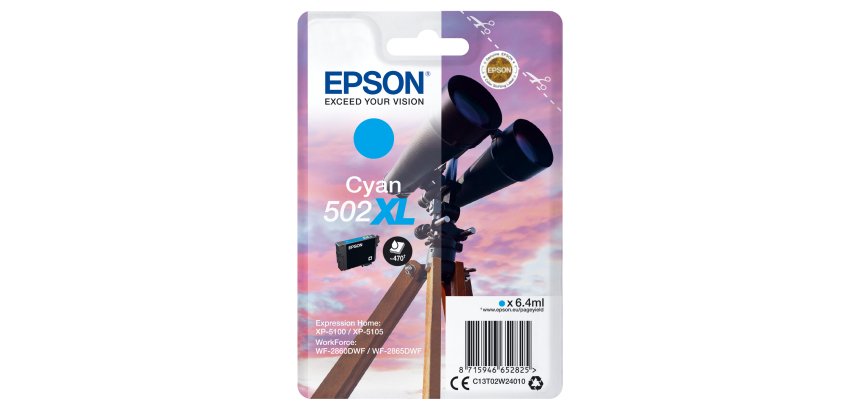 Epson Singlepack Cyan 502XL Ink