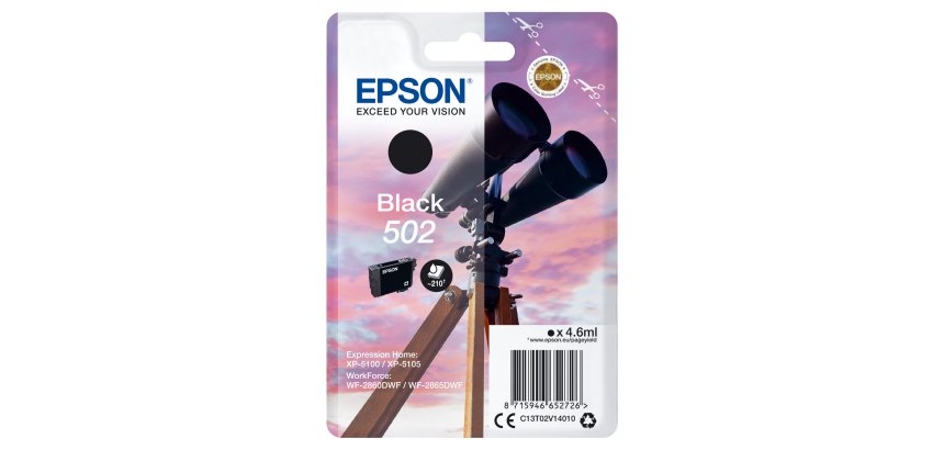 Epson Singlepack Black 502 Ink