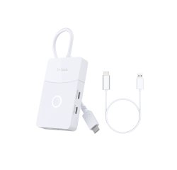 D-Link DUP-501 hub & concentrateur USB 3.2 Gen 1 (3.1 Gen 1) Type-C 5000 Mbit/s Blanc