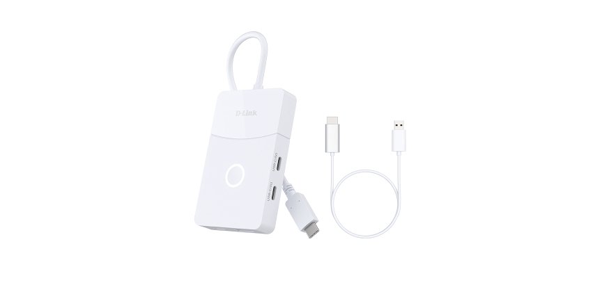 D-Link DUP-501 hub & concentrateur USB 3.2 Gen 1 (3.1 Gen 1) Type-C 5000 Mbit/s Blanc