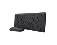 Trust Lyra clavier Souris incluse Bureau RF sans fil + Bluetooth AZERTY Français Noir