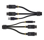 StarTech.com Cable KVM DisplayPort de Doble Pantalla con USB 5Gbps de 1,8m - 4K 60Hz - DP 1.2 - Cable para Conmutador KVM para Dos Monitores