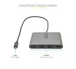 StarTech.com USB-C naar Quad HDMI Adapter, USB-C naar 4x HDMI Monitor Converter voor Windows (niet compatibel met macOS/ChromeOS/Linux) - TAA
