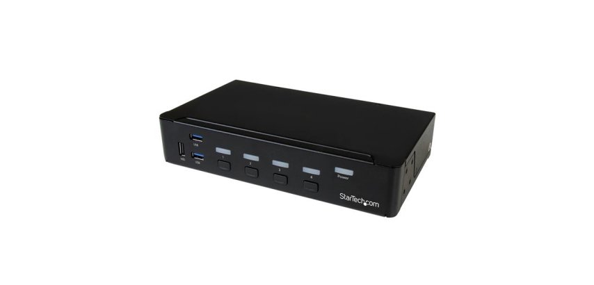 StarTech.com Switch KVM USB DisplayPort à 4 ports avec hub USB 3.0 intégré - 4K 30 Hz