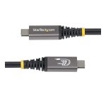 StarTech.com Cable USB4 3m - Cable USB-C Certificado USB-IF - 20Gbps - PD 240W EPR - 4K120 - DP 2.1 - Cable USB Tipo C - Recubrimiento de TPE - Negro