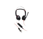 HP Poly Cuffie Poly Blackwire 5220 stereo USB-C + spinotto da 3,5 mm + adattatore USB-C/A (sfuse)