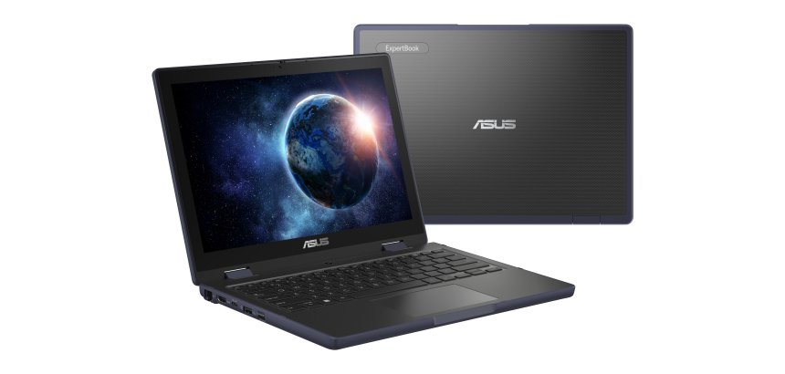 ASUS BR1204CGA-R80060XA Intel® N N100 Ordinateur portable 31 cm (12.2") WUXGA 8 Go LPDDR5-SDRAM 128 Go Flash Wi-Fi 6 (802.11ax) Windows 11 Pro Academic Noir, Gris