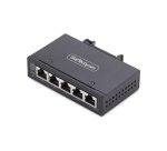 StarTech.com Switch Réseau Industriel 5 Ports Non Géré, 100/1000 Ethernet, Rail DIN/Montage Mural, Commutateur Gigabit IP30 Robuste, -40°C - 75°C, 9~60V DC, Conforme TAA