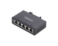 StarTech.com Switch Réseau Industriel 5 Ports Non Géré, 100/1000 Ethernet, Rail DIN/Montage Mural, Commutateur Gigabit IP30 Robuste, -40°C - 75°C, 9~60V DC, Conforme TAA