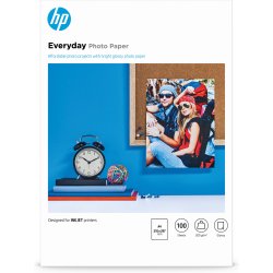 HP Everyday Glossy Photo Paper-100 sht/A4/210 x 297 mm