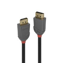 lindy 36484 cable displayport 5 m negro gris
