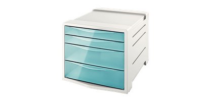 Module de classement Colour'Ice, 4 tiroirs, bleu