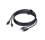 StarTech.com Câble KVM DisplayPort de 1,8m et USB 5Gbps, 4K 60Hz, Câble Combo à Compatibilité Universelle DP 1.2 et USB pour Commutateurs/Switchs KVM