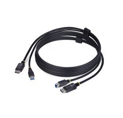 StarTech.com Câble KVM DisplayPort de 1,8m et USB 5Gbps, 4K 60Hz, Câble Combo à Compatibilité Universelle DP 1.2 et USB pour Commutateurs/Switchs KVM