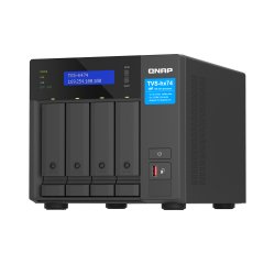 QNAP TVS-H474 NAS Tower Intel® Core™ i3 i3-12100 8 Go DDR4 0 To QuTS hero Noir