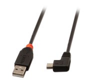 Lindy Câble USB 2.0 type A / mini-B coudé, 0.5m