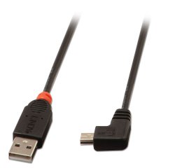 Lindy Câble USB 2.0 type A / mini-B coudé, 0.5m