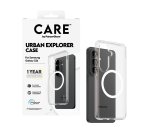 PanzerGlass CARE™ by ® Urban Explorer Case Transparent mit Weiß Qi Samsung Galaxy S26 Schutzhülle für Mobiltelefone Hülle