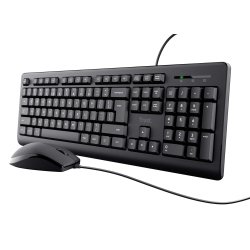 Trust 24646 keyboard Mouse included Office USB QWERTY Italian Black