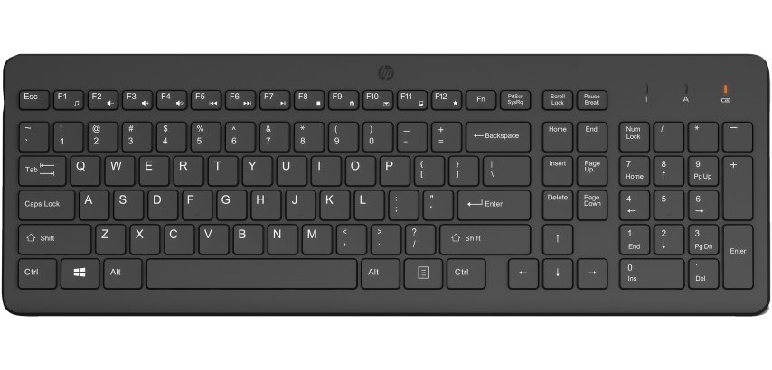 HP 225 WL KBD Universal RF Wireless Keyboard Black