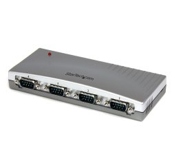 StarTech.com Hub série RS232 à 4 ports - Adaptateur USB vers 4x DB9 RS232 alimenté par bus