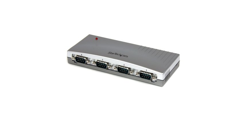 StarTech.com Hub série RS232 à 4 ports - Adaptateur USB vers 4x DB9 RS232 alimenté par bus