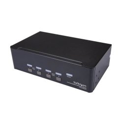 StarTech.com Switch KVM double affichage DisplayPort 4K 60 Hz à 4 ports avec hub USB 2.0 intégré