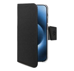Celly WALLYMAG mobile phone case 16 cm (6.3") Wallet case Black