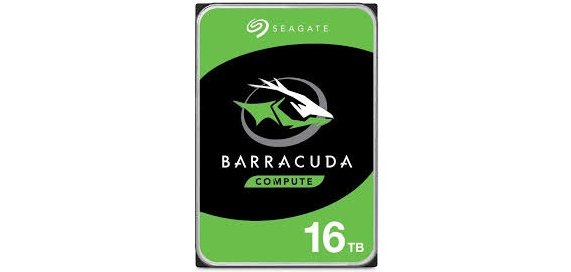 Seagate Barracuda 16TB disque dur 16 To 7200 tr/min 512 Mo 3.5" SATA