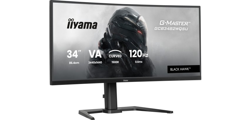 iiyama GCB3482WQSU-B1 PC flat screen 86.4 cm (34") 3440 x 1440 pixels UltraWide Quad HD LED Black