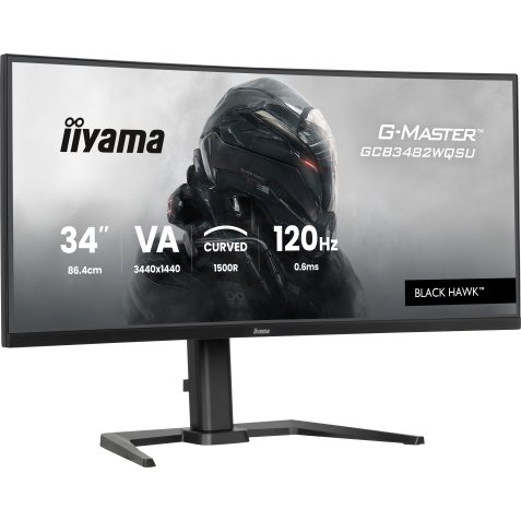 iiyama GCB3482WQSU-B1 écran plat de PC 86,4 cm (34") 1440 x 3440 pixels UltraWide Quad HD LED Noir
