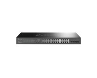 TP-Link Omada TL-SG2428P Géré L2/L2+ Gigabit Ethernet (10/100/1000) Connexion Ethernet, supportant l'alimentation via ce port (PoE) 1U Noir