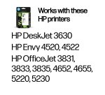 HP 302 - 2-pack - black, color (cyan, magenta, yellow) - original - ink cartridge