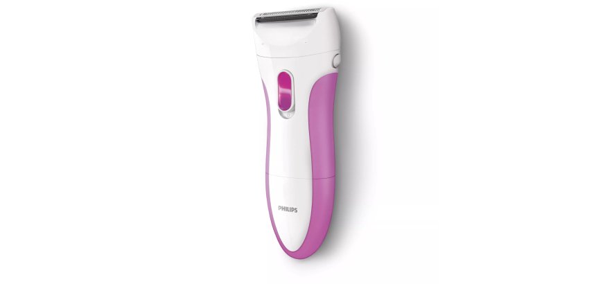Philips SatinShave Essential Rasoio senza filo Wet & Dry bianco e rosa HP6341/00