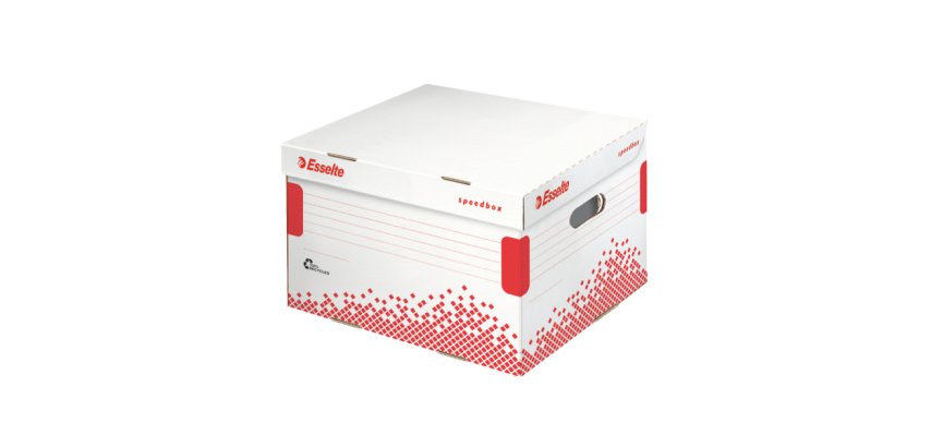 Conteneur carton SPEED BOX Esselte, H 30,1 x L 39,2 x P 33,4 cm, taille L.