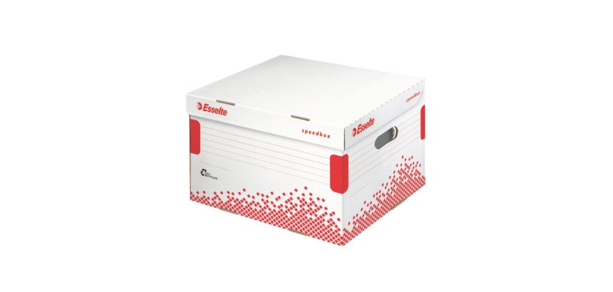 Conteneur carton SPEED BOX Esselte, H 30,1 x L 39,2 x P 33,4 cm, taille L.