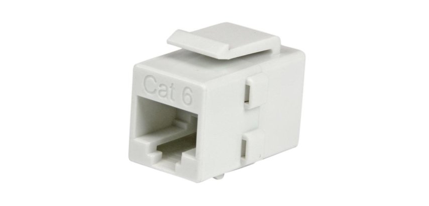 StarTech.com Coupleur RJ45 de type Keystone Jack Cat 6 F/F - Blanc