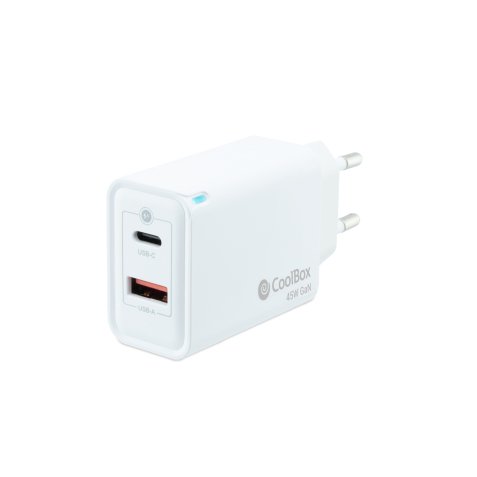 CoolBox Cargador USB 45W con tecnología GaN