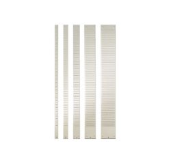 Bande planning nobo métal fiche indice 2 32 fentes adaptée carte t capacité 32 cartes format 66x6,4cm coloris gris