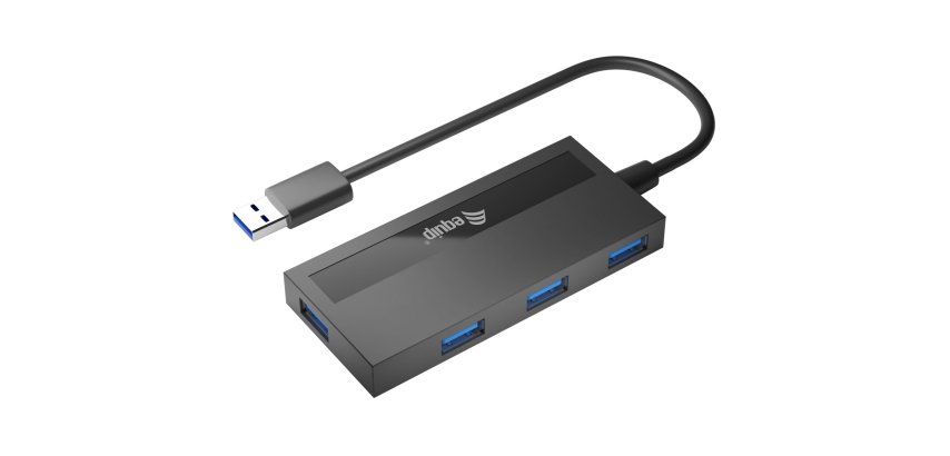 Equip 128956 hub de interfaz USB 3.2 Gen 1 (3.1 Gen 1) Type-A 5000 Mbit/s Negro