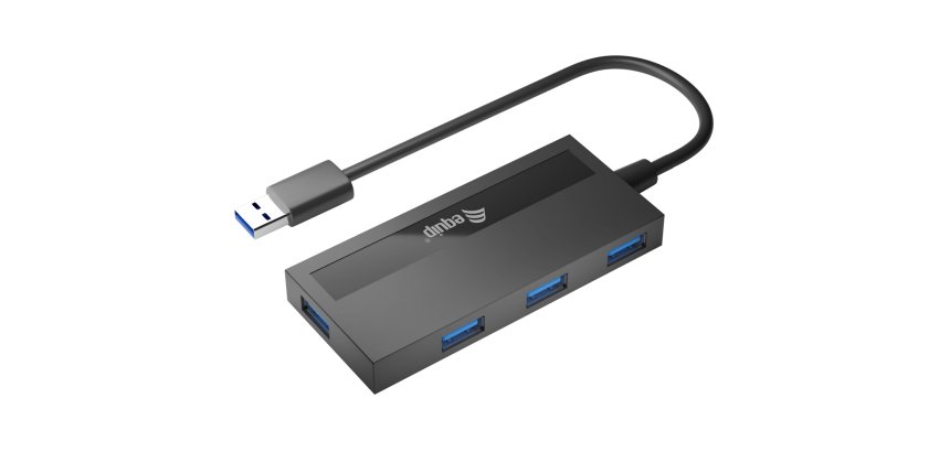 Equip 128956 hub de interfaz USB 3.2 Gen 1 (3.1 Gen 1) Type-A 5000 Mbit/s Negro