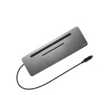 i-tec Metal SB-C Ergonomic 4K 3x Display Docking Station with Power Delivery 85 W + Universal Charger 100 W