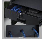 StarTech.com Tiroir en Acier Verrouillable 2U, Montable en Rack 19", pour Armoires AV, Réseau et Serveurs, Capacité de 10kg, Orifices de Passage de Câbles à l'Arrière, Clés Incluses