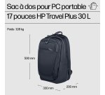 HP Sac à dos pour ordinateur portable Travel Plus 30L 17 pouces