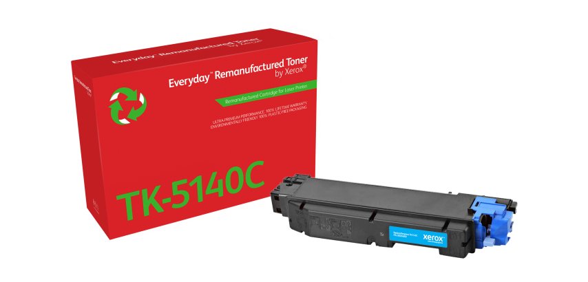 Toner rigenerato EverydayTM di Xerox Ciano compatibile con Kyocera TK-5140C, Capacità standard