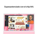 Apple iMac Apple M M4 59,7 cm (23.5") 4480 x 2520 Pixeles PC todo en uno 16 GB 256 GB SSD macOS Sequoia Wi-Fi 6E (802.11ax) Rosa