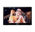 AOC 16T3EA téléviseur et moniteur portables Noir 39,6 cm (15.6") 1920 x 1080 pixels